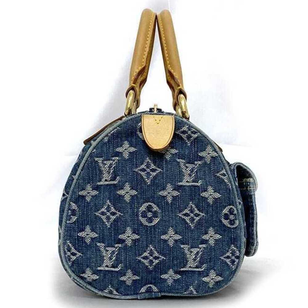 Louis Vuitton Neo Denim All Handbag Zipper over Blue Speedy Boston Bag